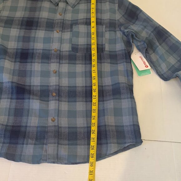 Marmot Men Fairfax Novelty Lightweight Flannel Shirt Large NWT Arctic Navy - Picture 9 of 12